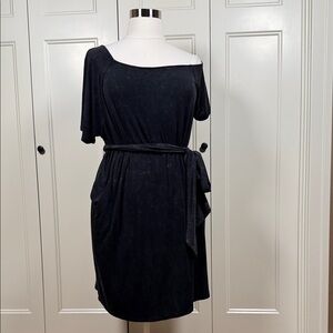 Torrid One Shoulder Black Dress
